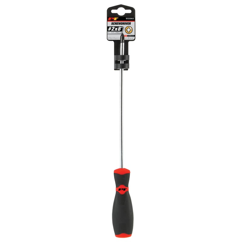 Performance Tool W30965 Phillips #2x8-Inch Screwdriver with Clear Handle - Image 2